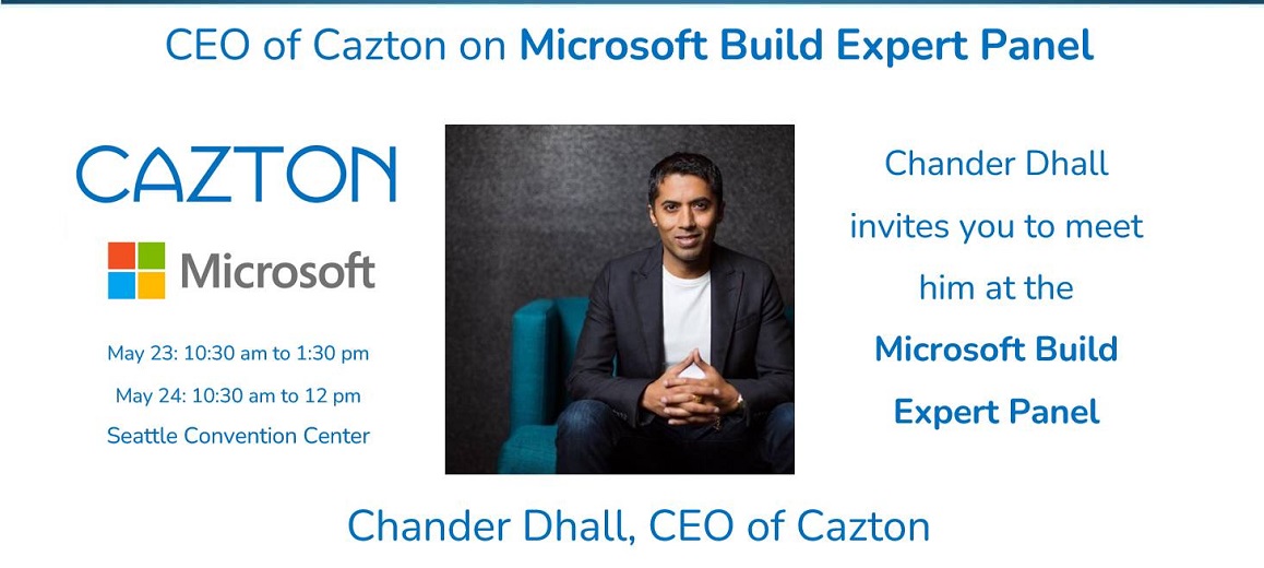 Cazton CEO at Microsoft Build