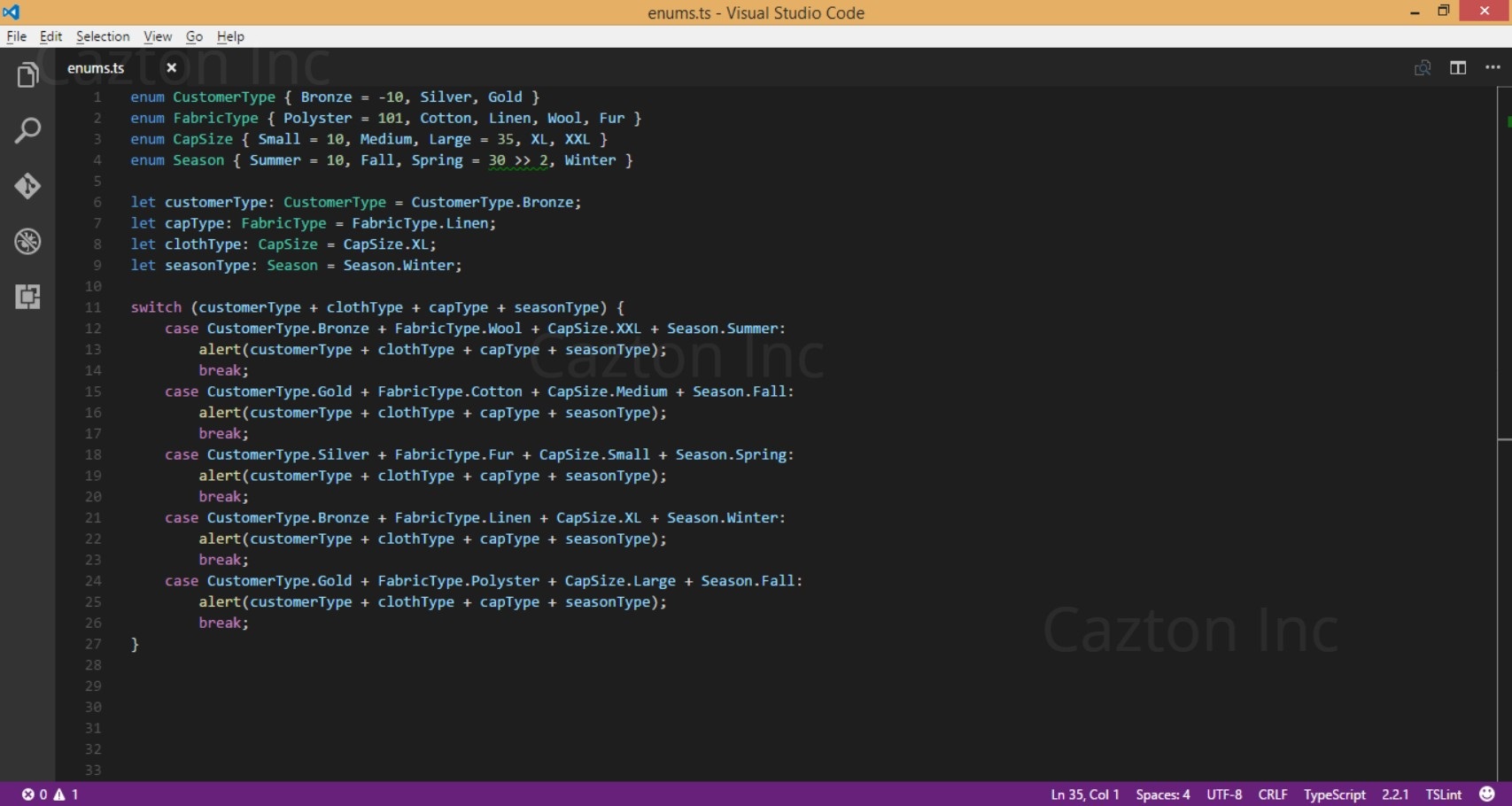 TypeScript - Enums | Cazton
