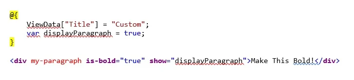 Existing Attributes and Child Content Code