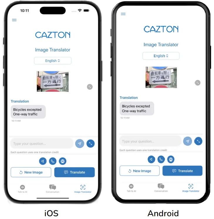 OCR Translation feature - Translating printed text from a photo in real-time